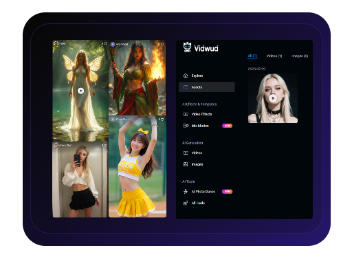 Vidéo échange de corps IA avec assets