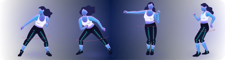 Modèles vidéo danse IA échange de corps