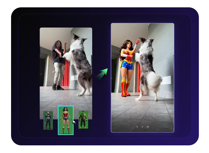 Vidéo danse IA virale réseaux sociaux